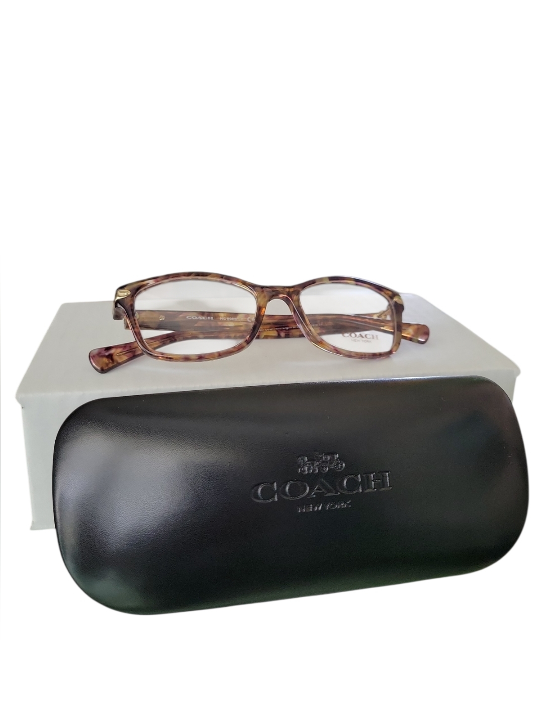 Coach Hc6065 Light Brown Confetti Tortoise, 49-17-135